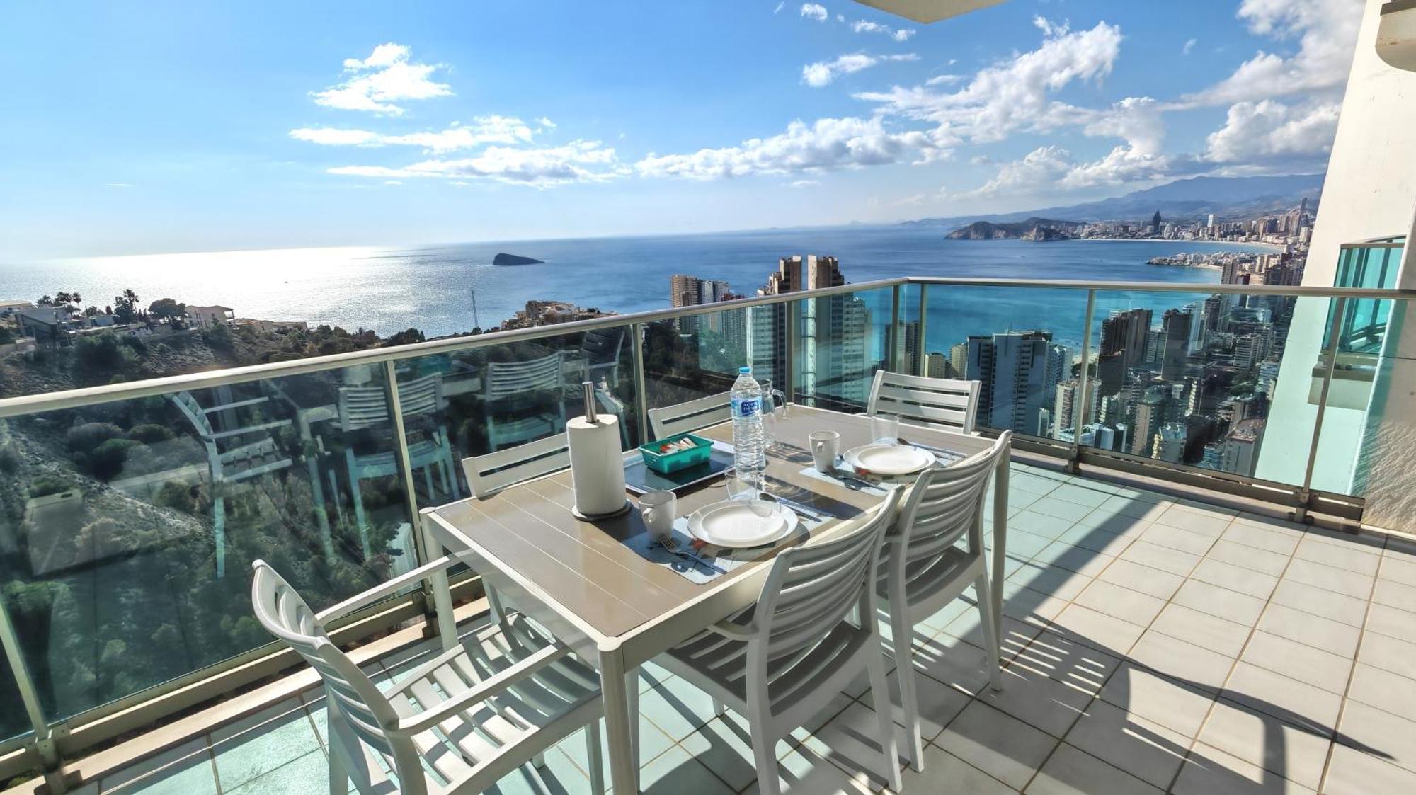 Skyline 31 Terraza Privada Con Vistas Al Mar Apartment เบนิดอร์ม ภายนอก รูปภาพ